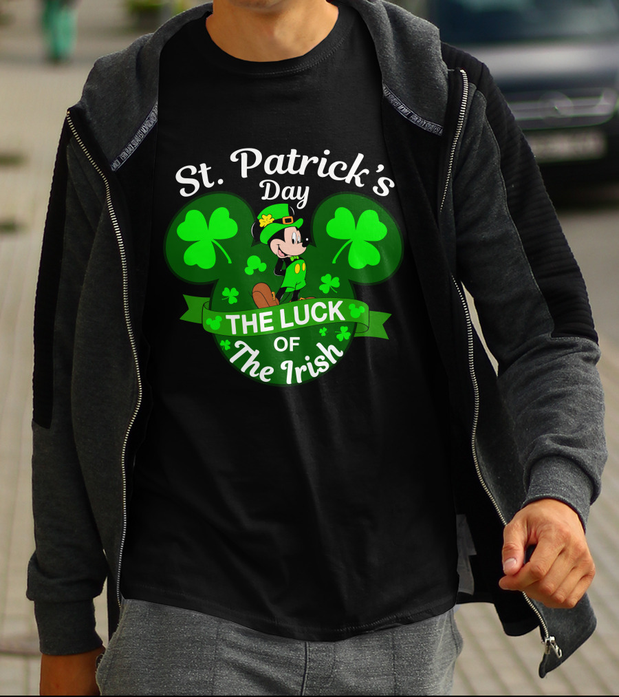 St. Patrick's Day Mickey The Luck Of The Irish T-Shirt