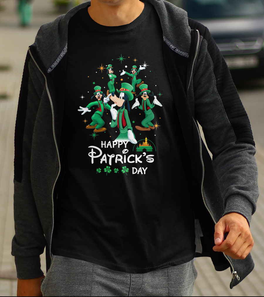 Happy Patrick's Day Goofy Disneyland Disney T-Shirt