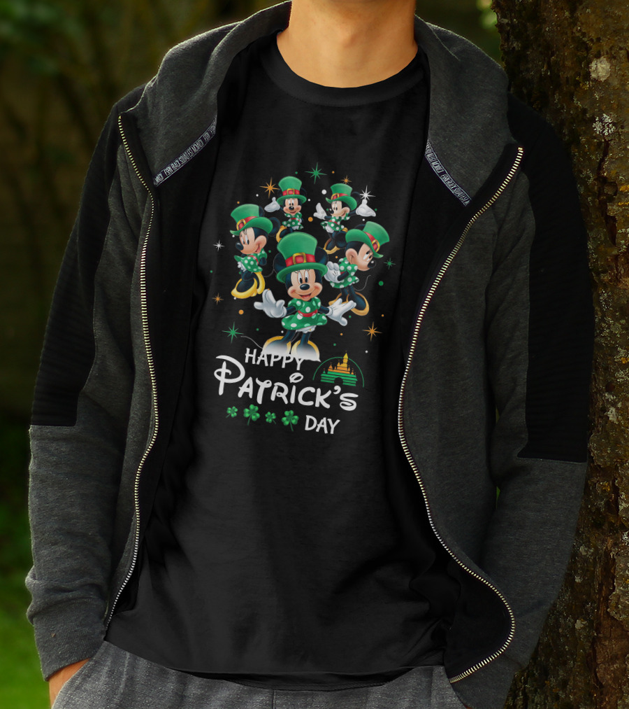 Happy Patrick's Day Minnie Mouse St. Patrick's T-Shirt