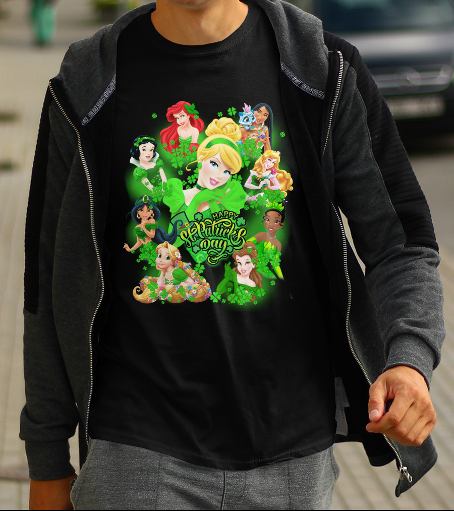 Happy St. Patrick's Day Disney Princesses T-Shirt