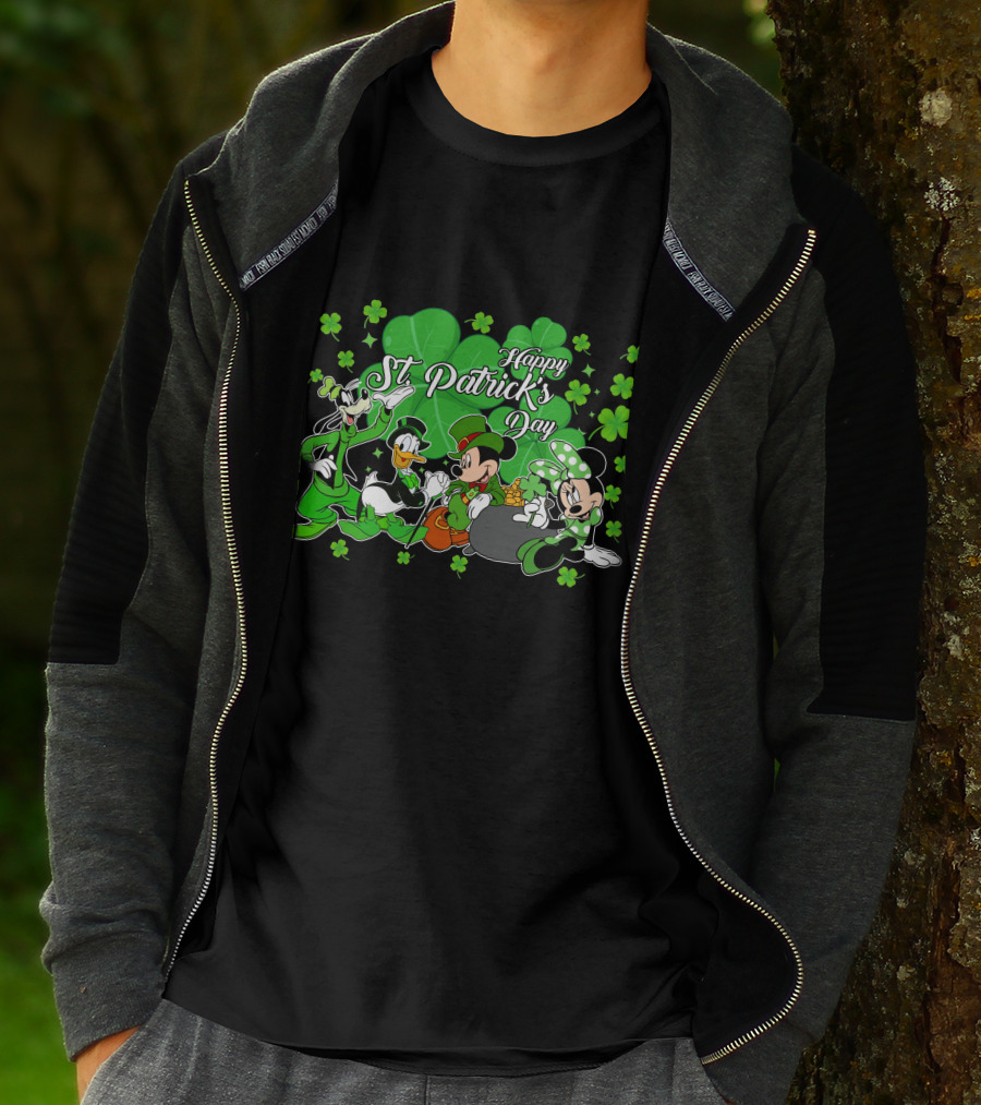 Happy St. Patrick's Day Mickey And Friends T-Shirt