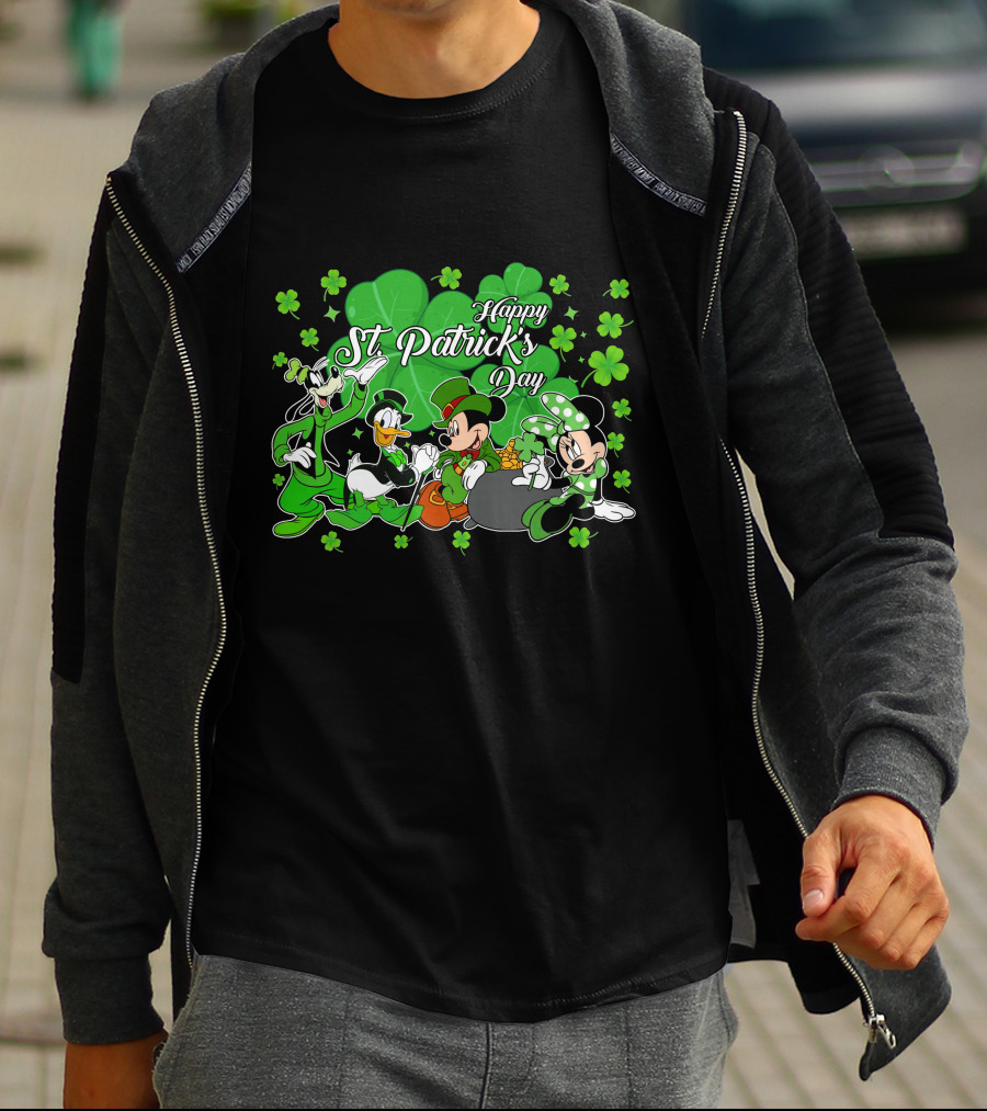 Happy St. Patrick's Day Mickey And Friends T-Shirt