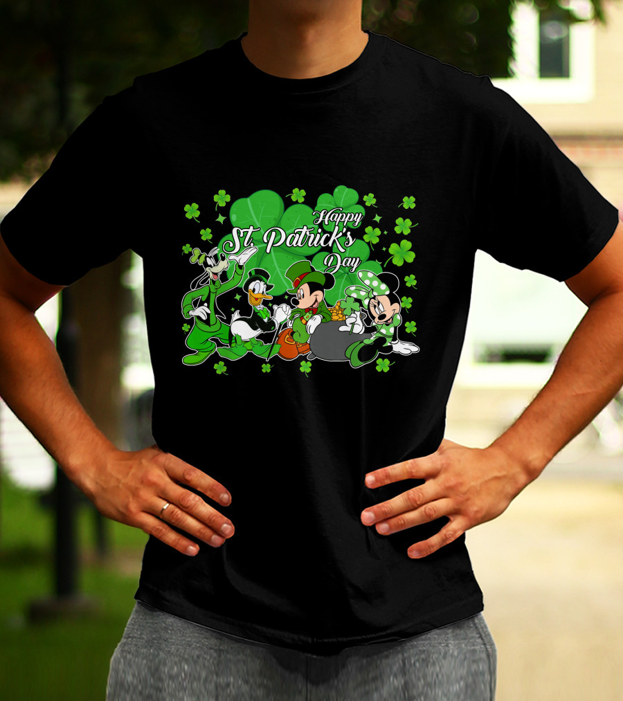 Happy St. Patrick's Day Mickey And Friends T-Shirt