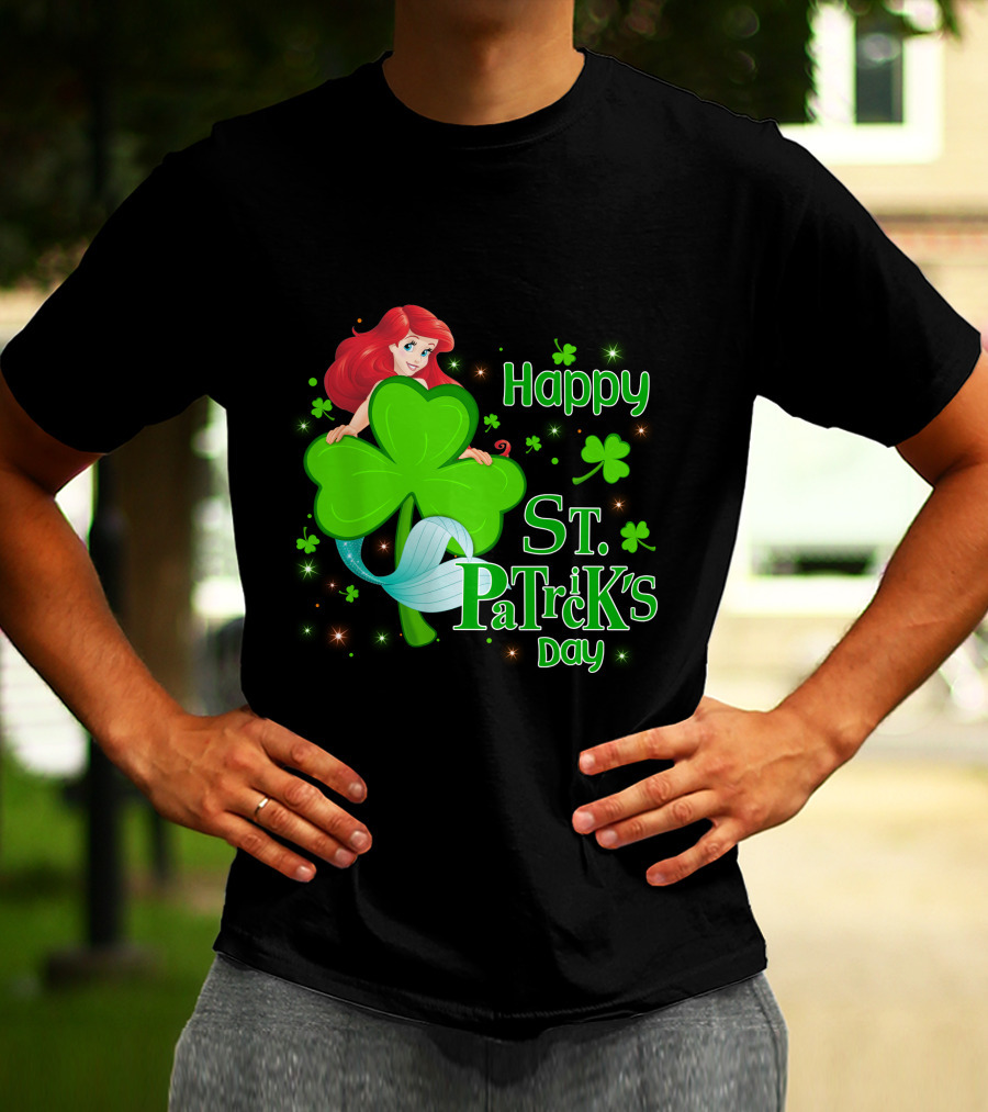 Happy St. Patrick's Day Ariel T-Shirt