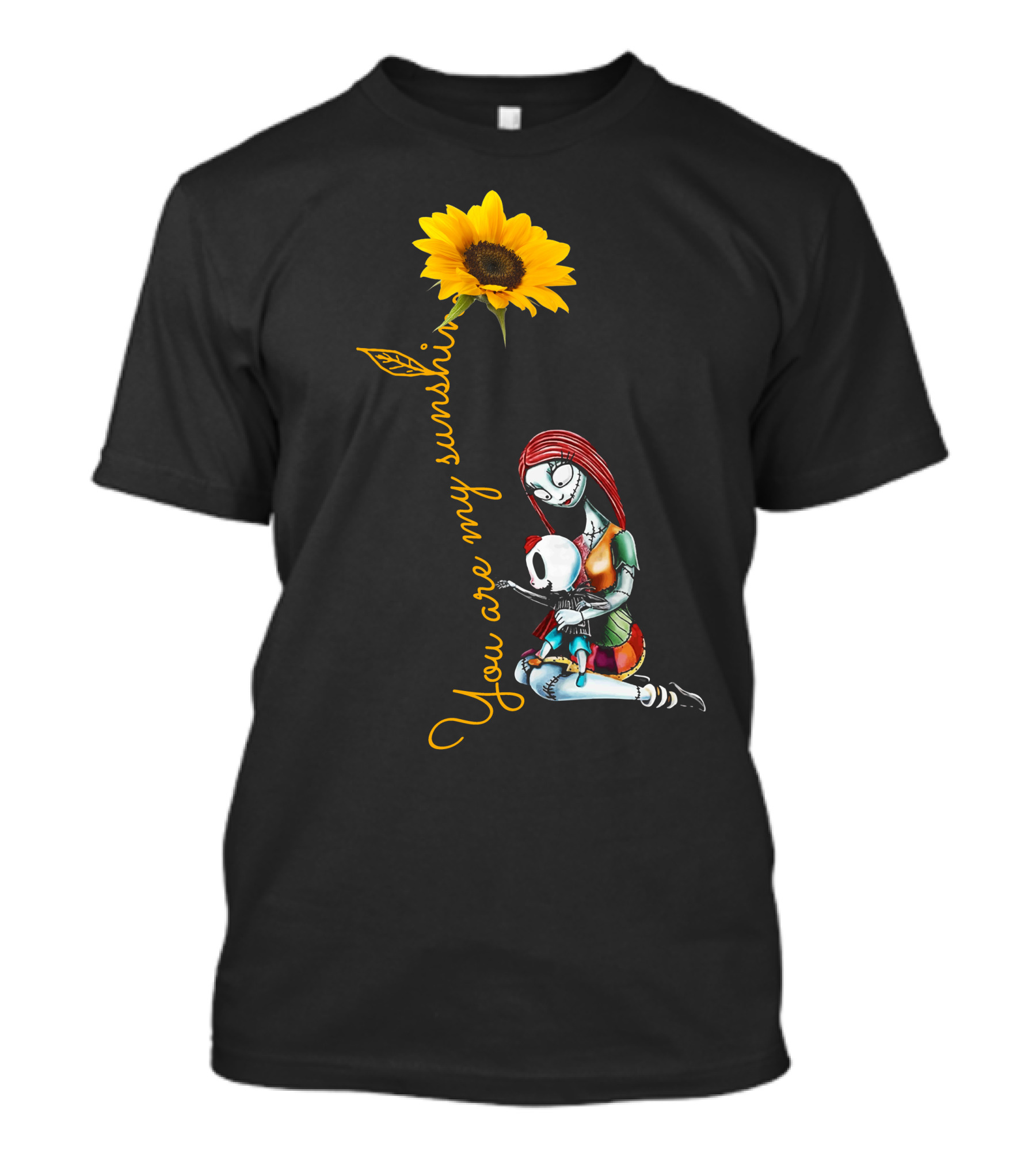 You Are My Sunshine Sunflower With Embracing Couple T-Shirt
