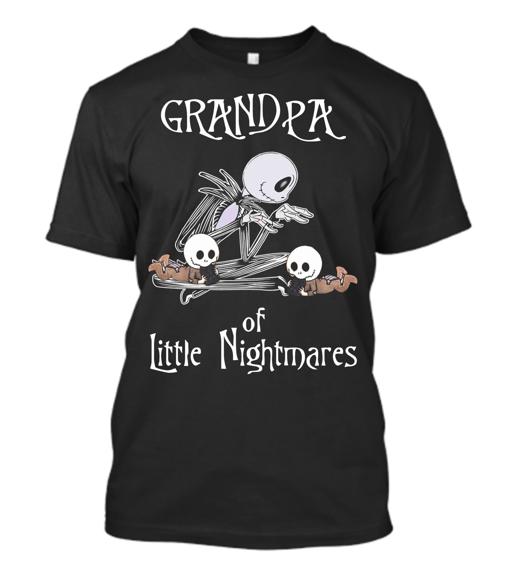GRANDPA Of Little Nightmares Vintage Skeleton And Skulls T-Shirt