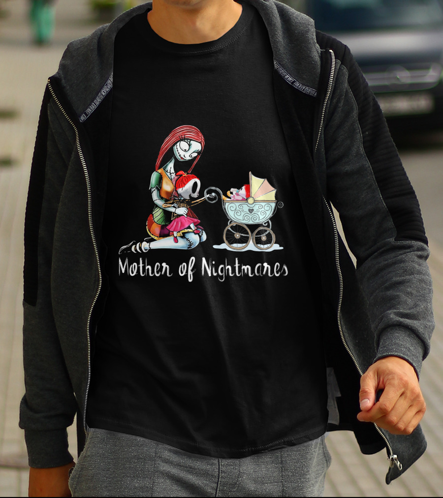 Mother Of Nightmares Sally With Baby And Stroller T-Shirt
