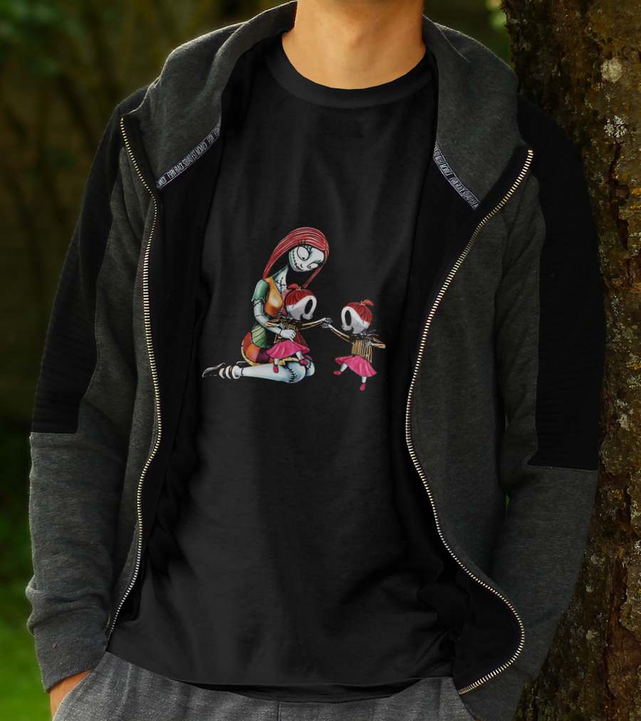 Twin Girls Mother Of Nightmares Sally And Her Daughters T-Shirt