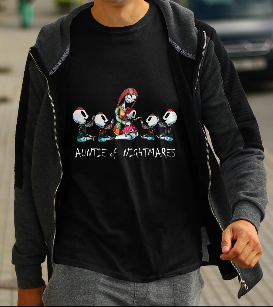 Auntie Of Nightmares With Four Boys One Girl T-Shirt