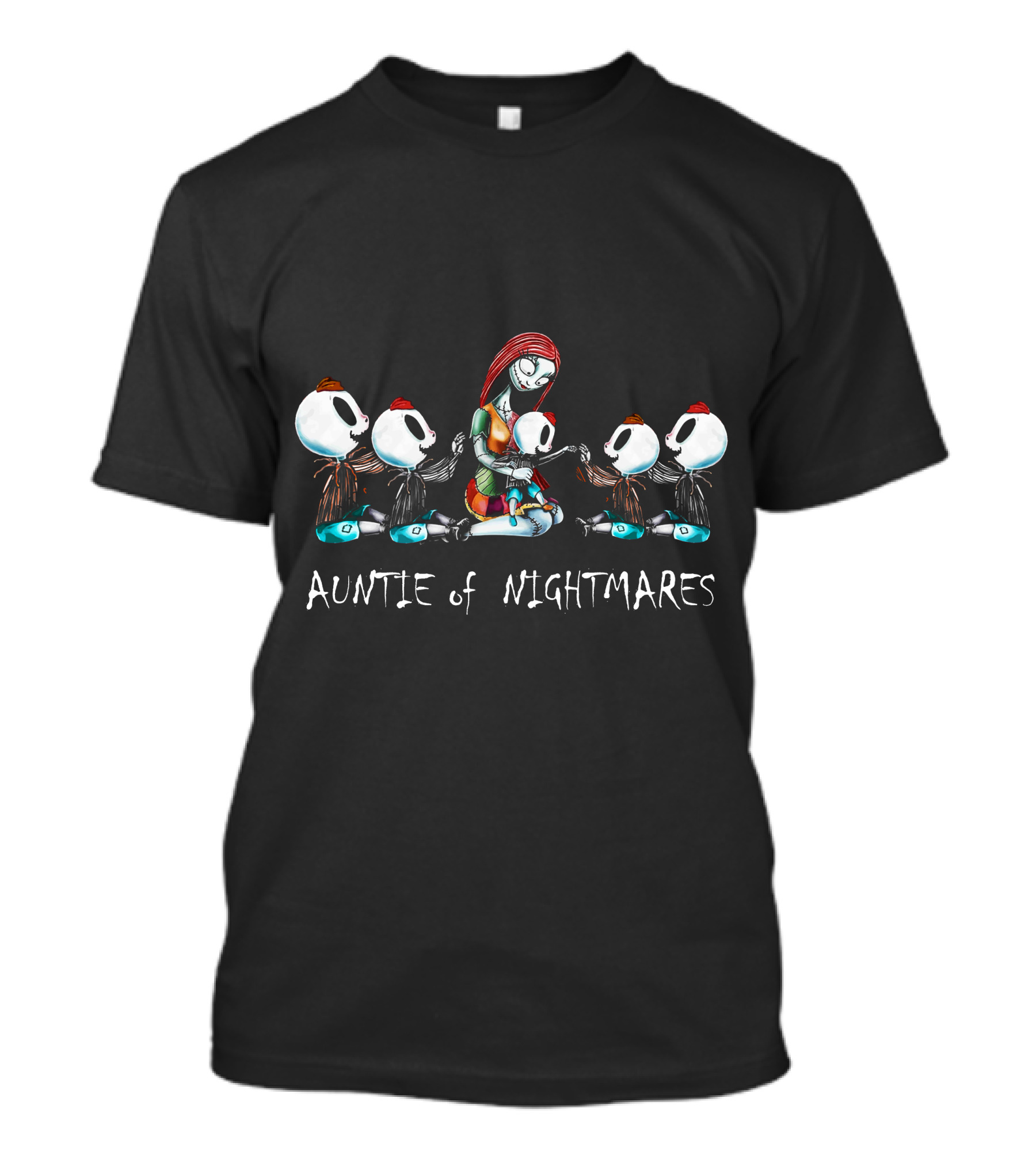 Auntie Of Nightmares Skeleton Boys Gathering T-Shirt