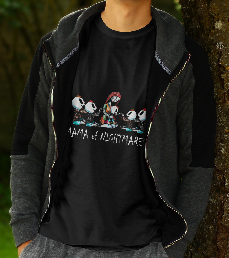 Mama Of Nightmares With Five Boys T-Shirt