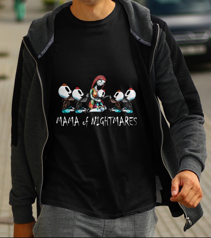 Mama Of Nightmares With Five Boys T-Shirt