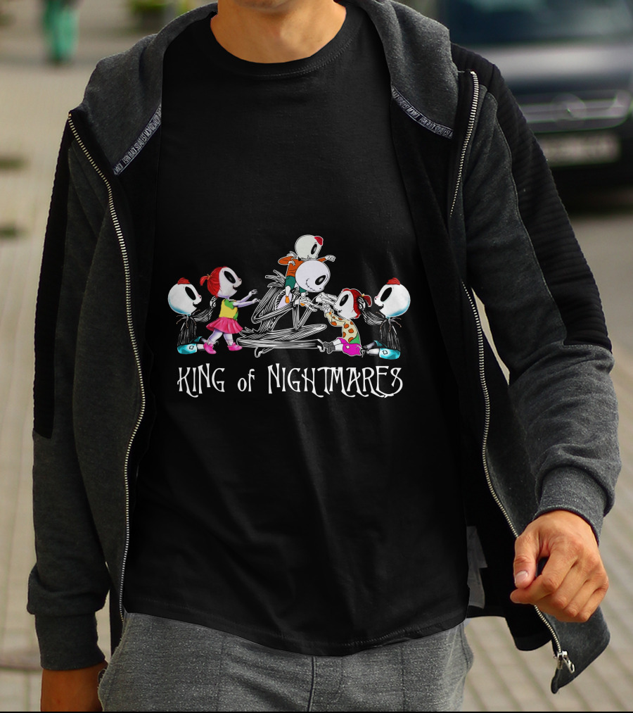 3 Boys 2 Girls King Of Nightmares Skeleton Characters T-Shirt