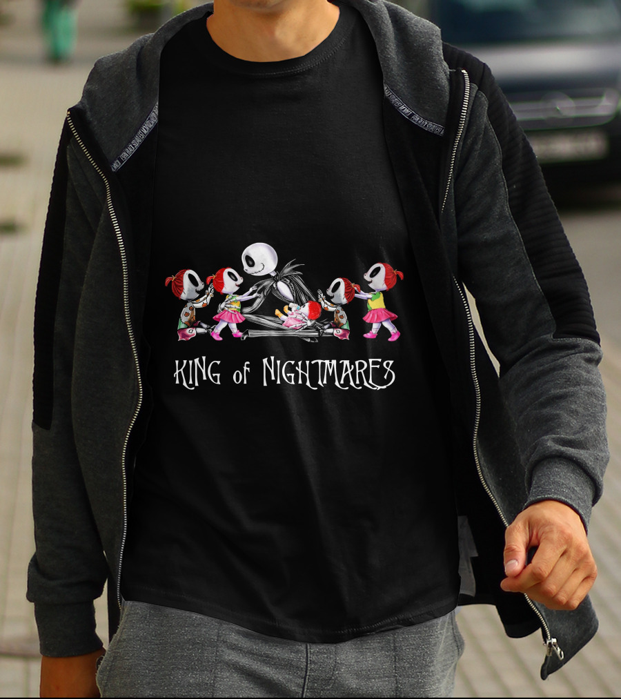 King Of Nightmares With 5 Girls Twisted Fantasy T-Shirt