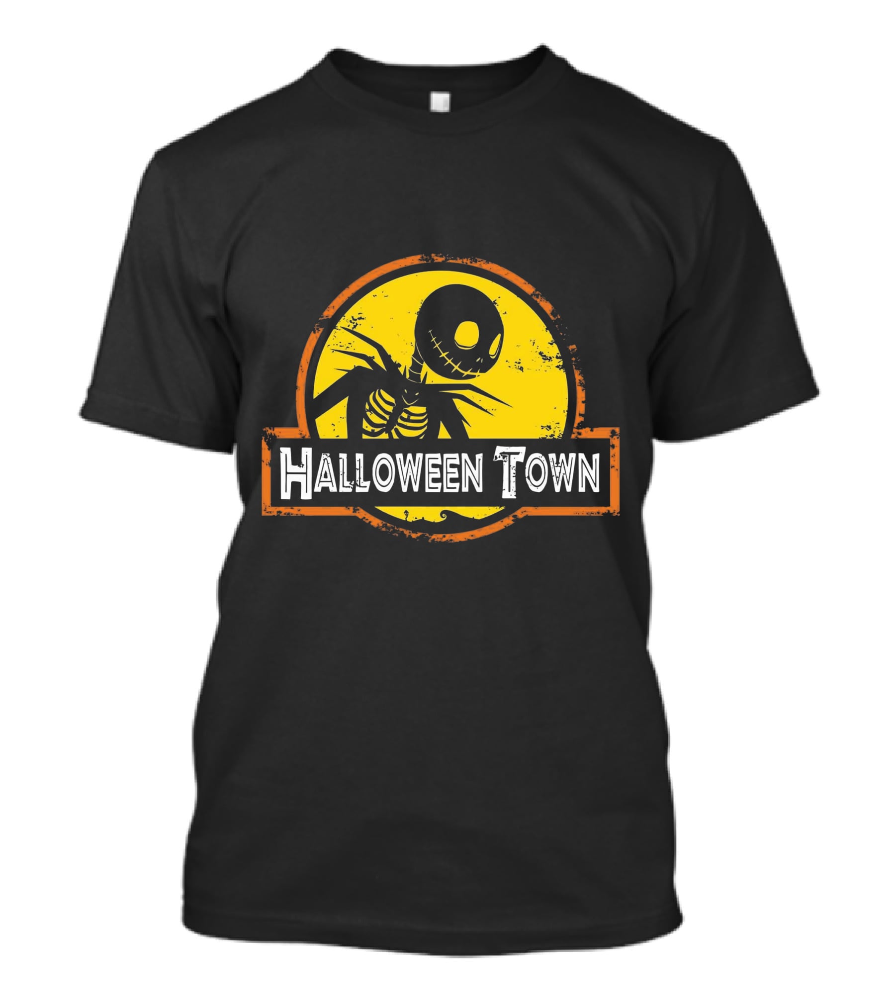 Halloween Town Skeleton Jack O'Lantern Moon T-Shirt
