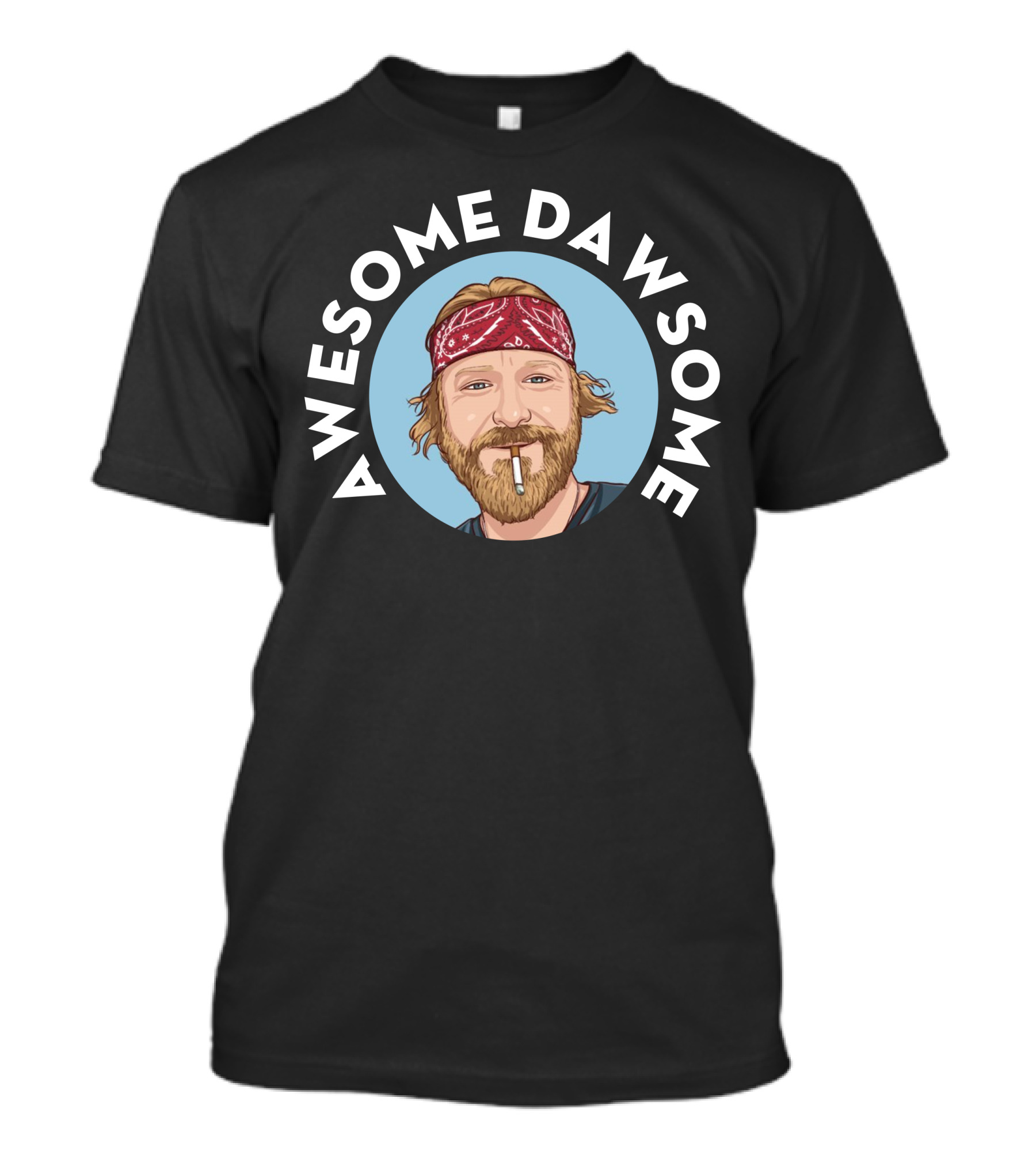 Awesome Dawsome Daws Angeles Red Bandana T-Shirt