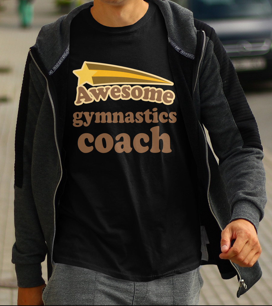 Awesome Gymnastics Coach Starburst Recognition T-Shirt