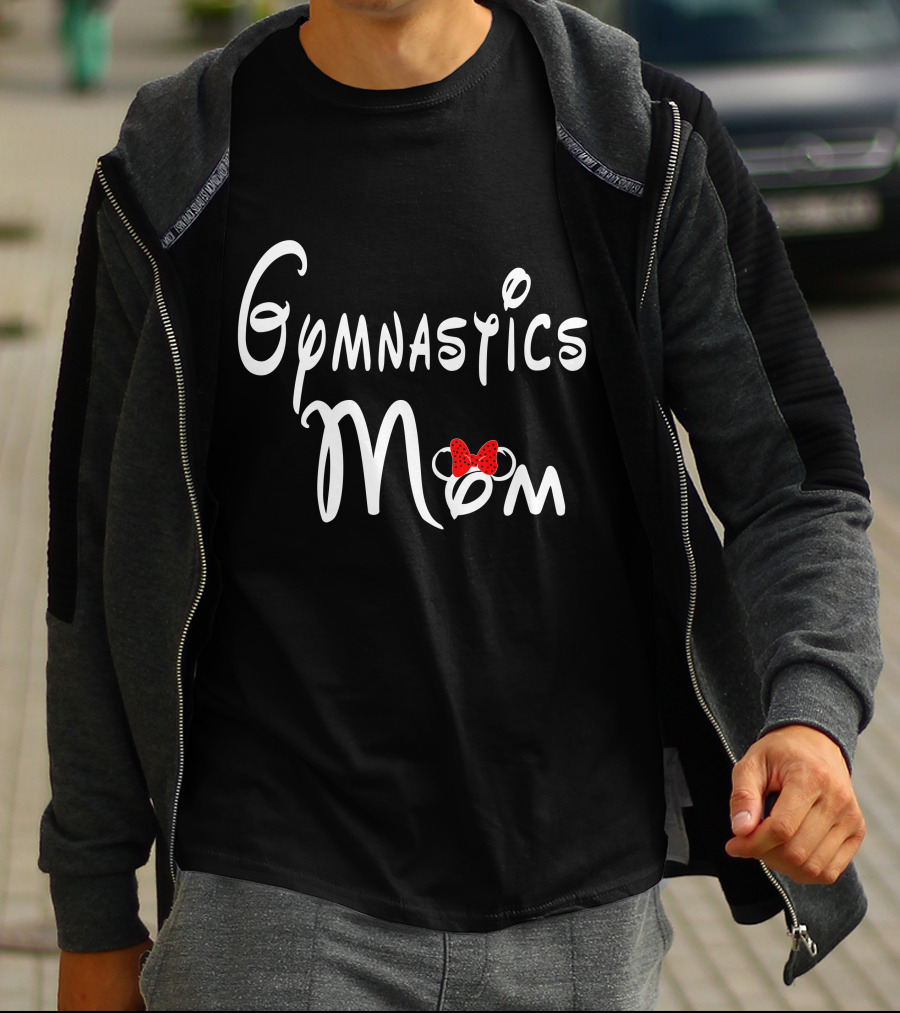 Gymnastics Mom With Bow T-Shirt