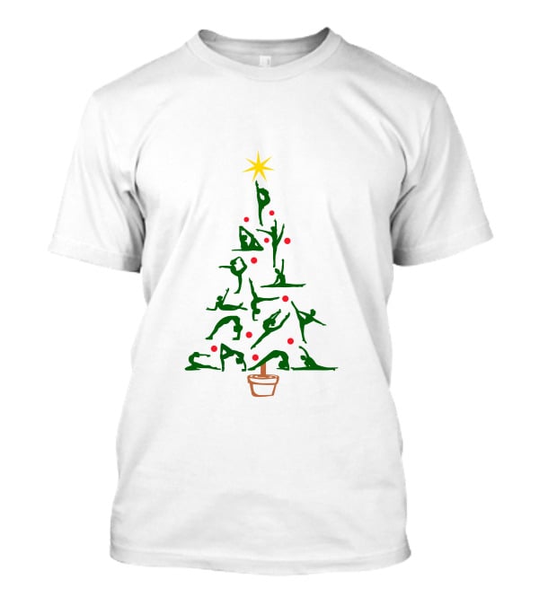 Gymnastics Noel Christmas Tree T-Shirt