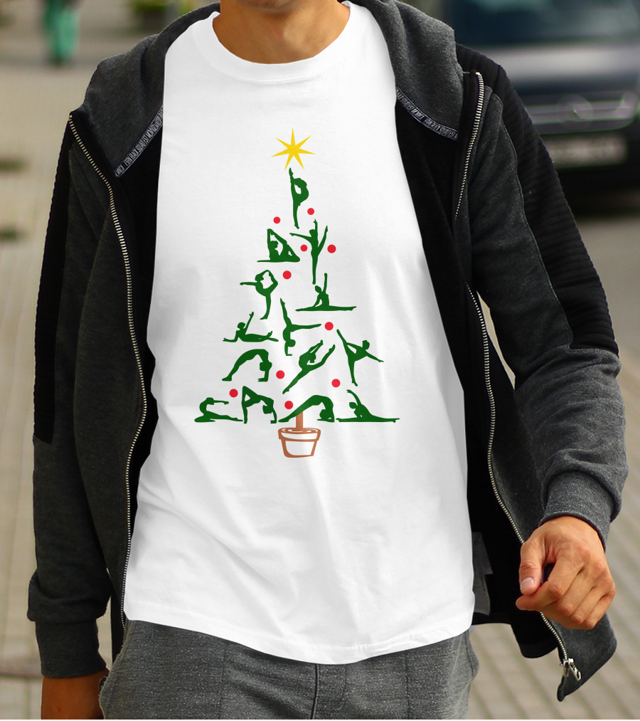 Gymnastics Noel Christmas Tree T-Shirt