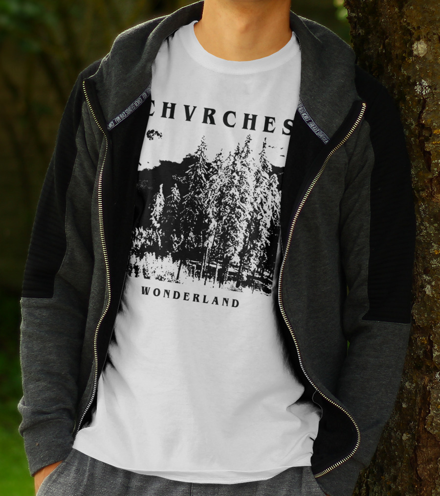 CHVRCHES Wonderland Winter Forest Scene T-Shirt