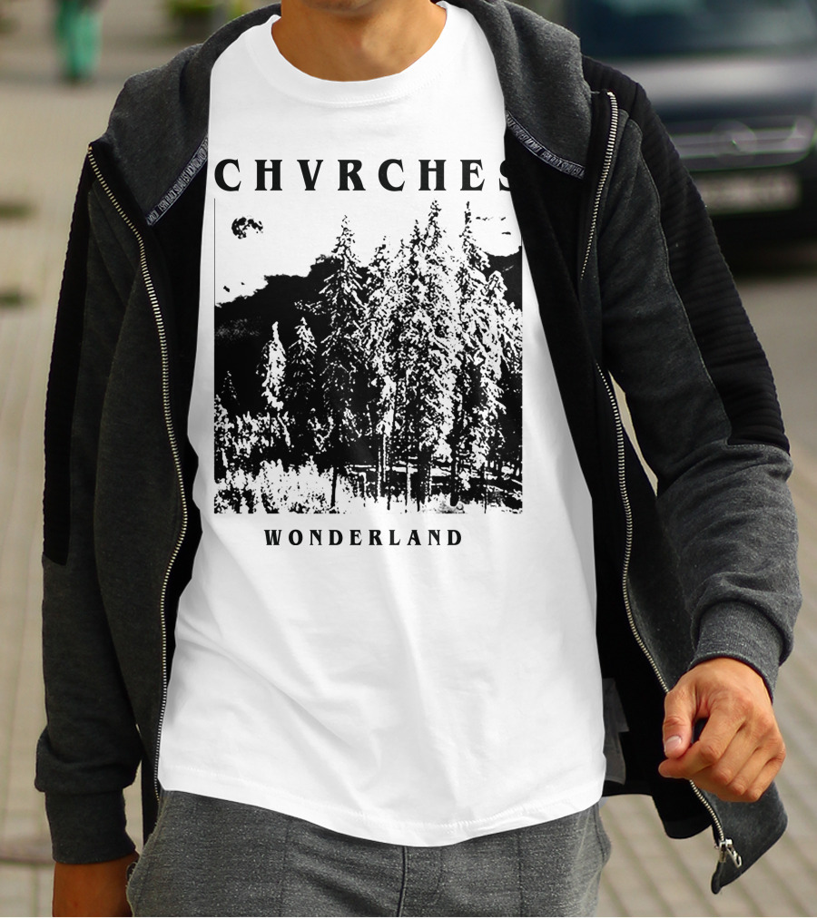 CHVRCHES Wonderland Winter Forest Scene T-Shirt