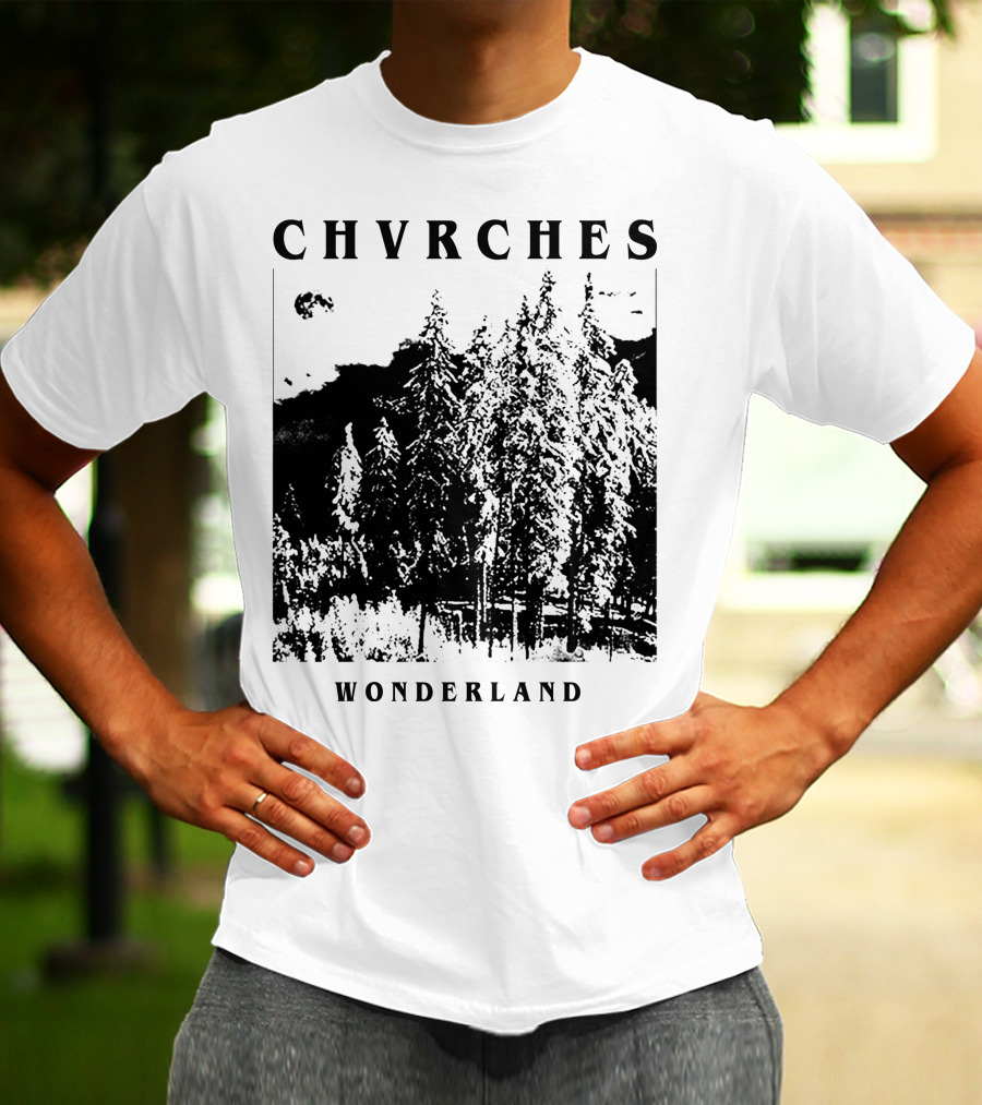 CHVRCHES Wonderland Winter Forest Scene T-Shirt