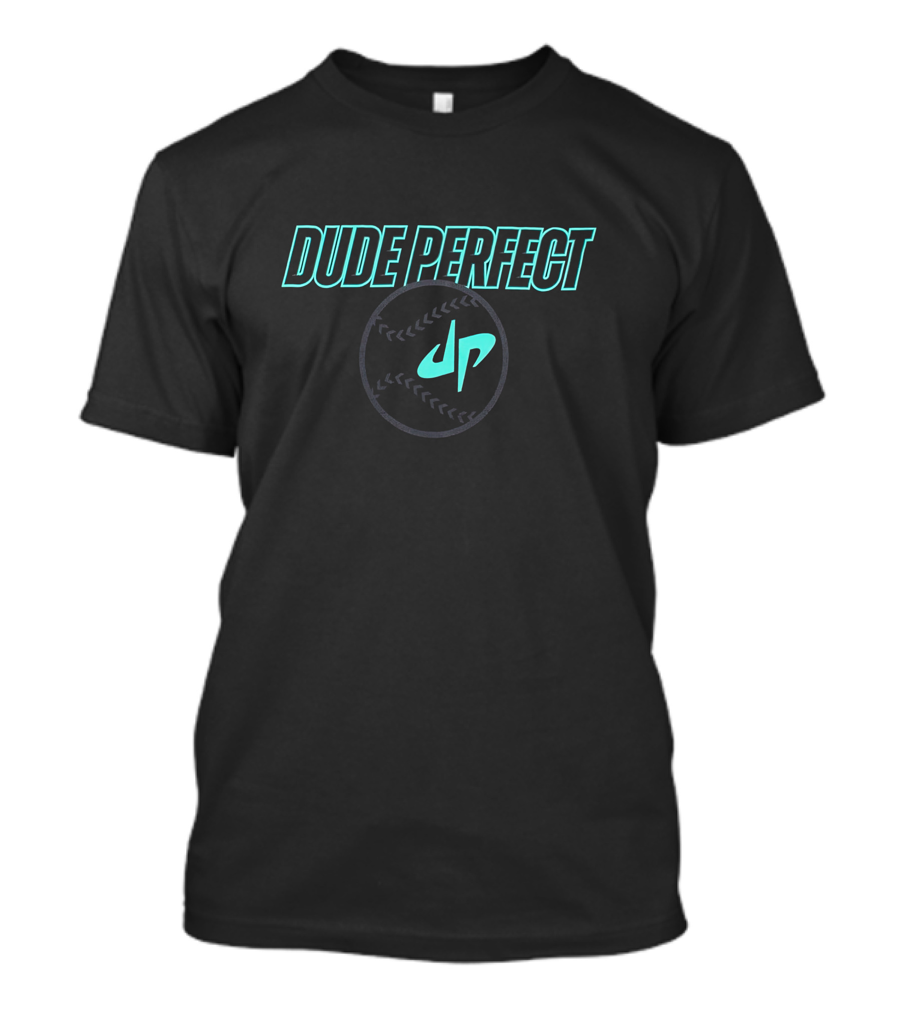 DUDE PERFECT Baseball Logo Dp T-Shirt