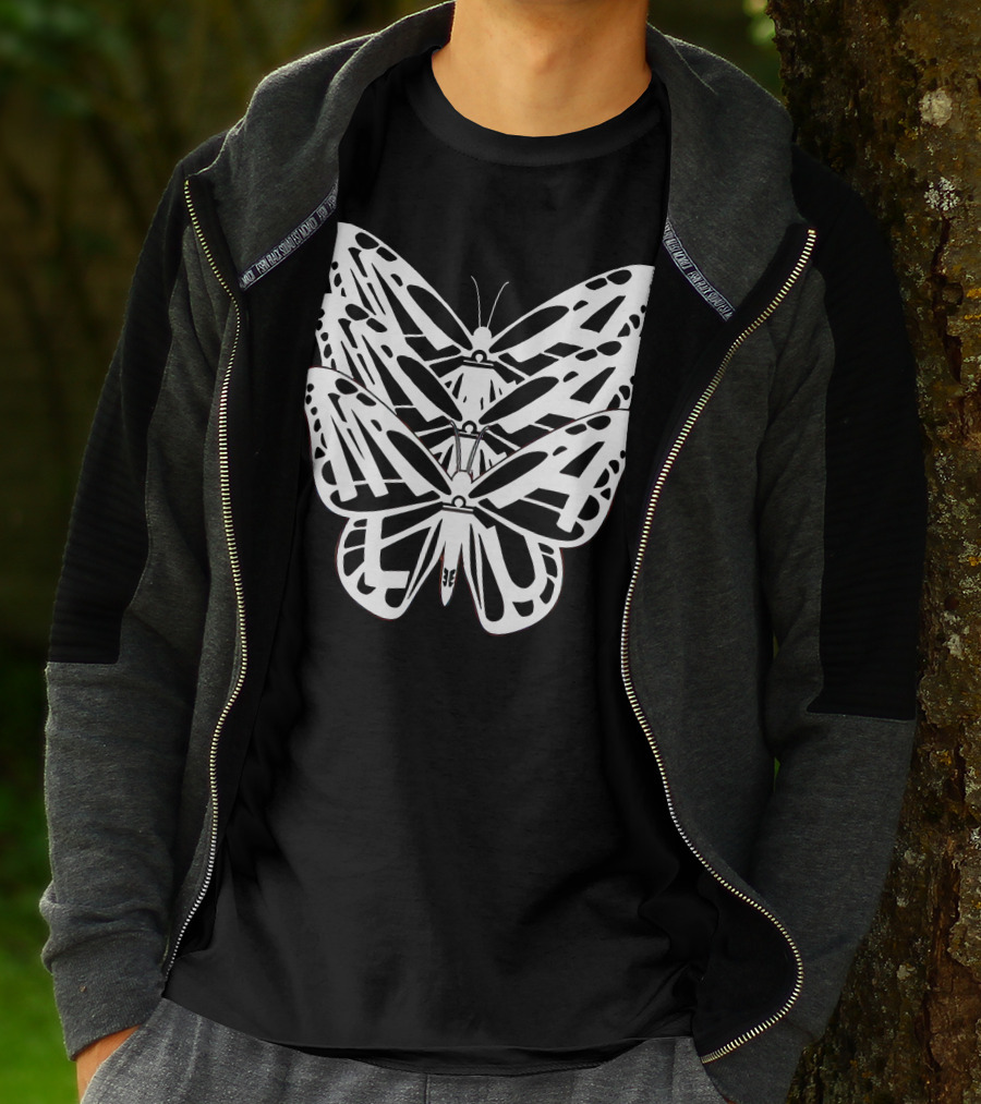 Malu Trevejo Triple Butterfly Merch T-Shirt