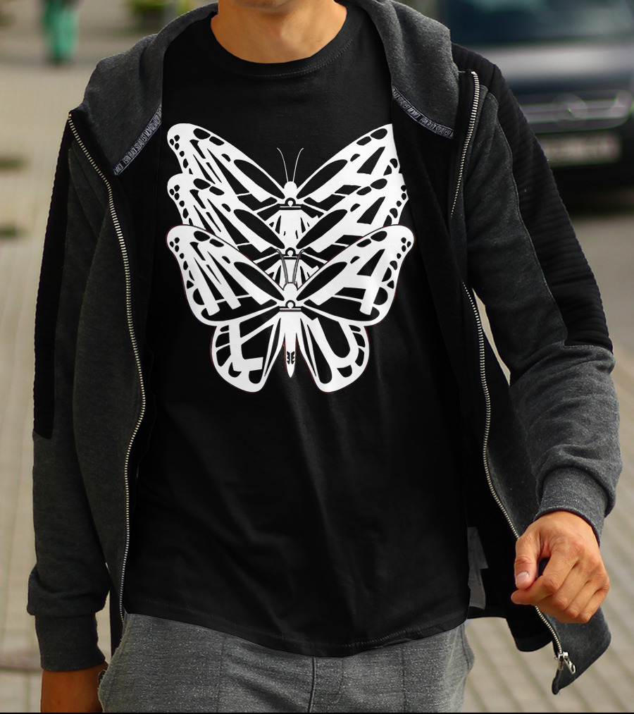 Malu Trevejo Triple Butterfly Merch T-Shirt