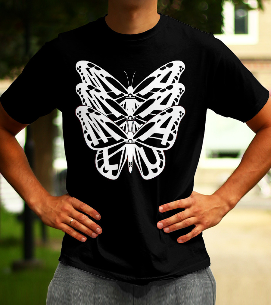 Malu Trevejo Triple Butterfly Merch T-Shirt
