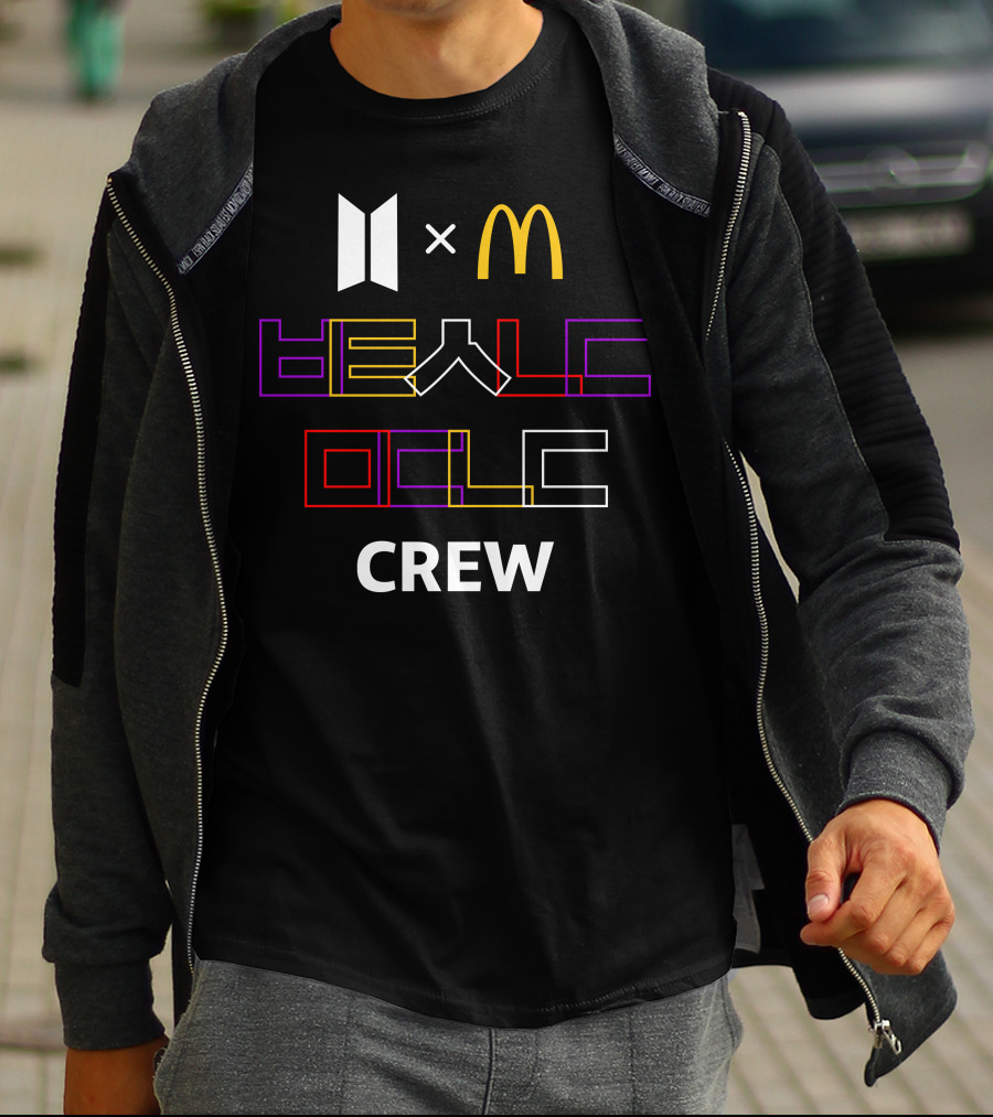 McDonald X BTS Collaboration Be A Music Crew T-Shirt