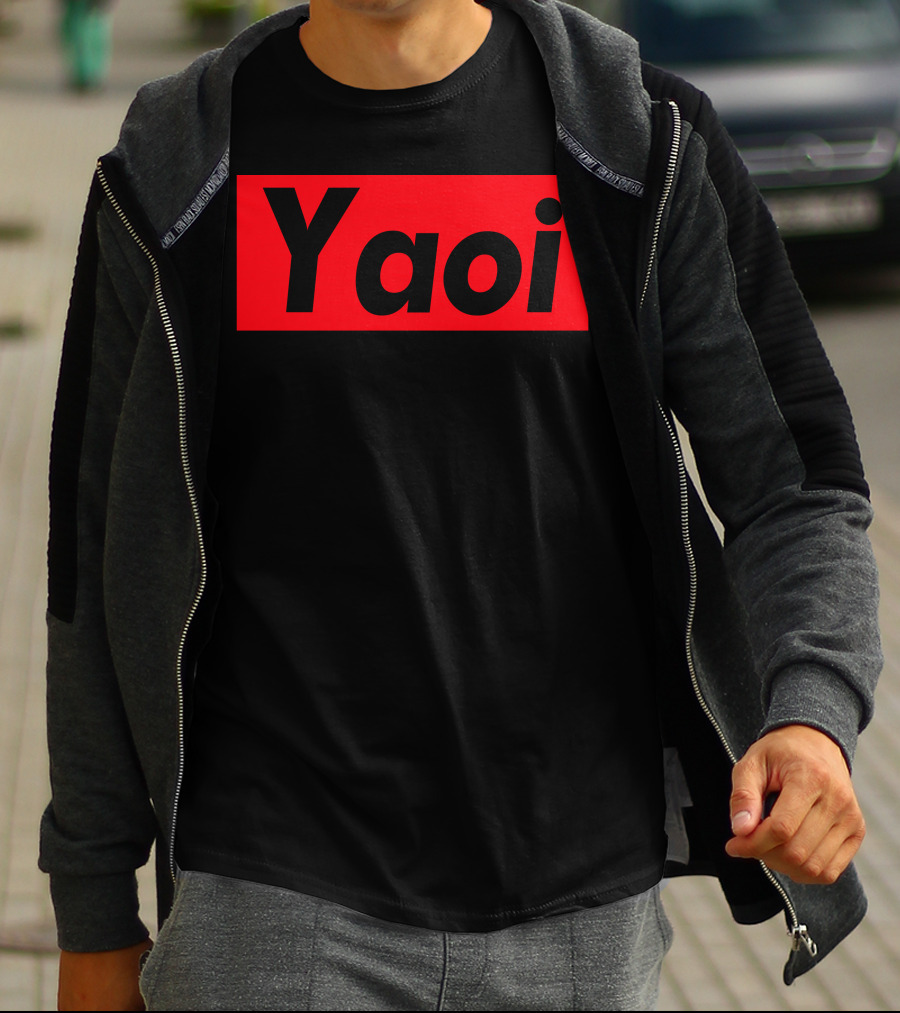 Yaoi Red Black Bold Text Manga T-Shirt