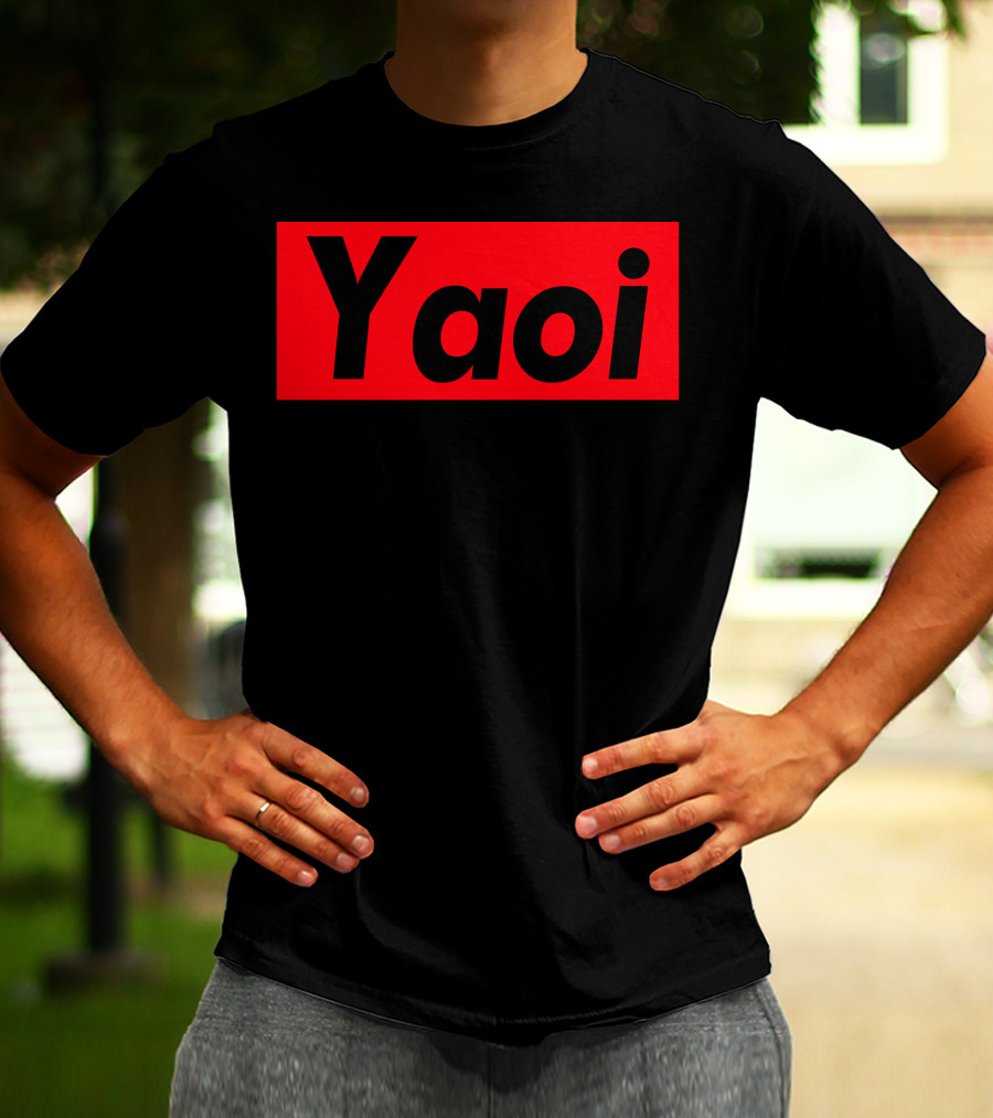 Yaoi Red Black Bold Text Manga T-Shirt