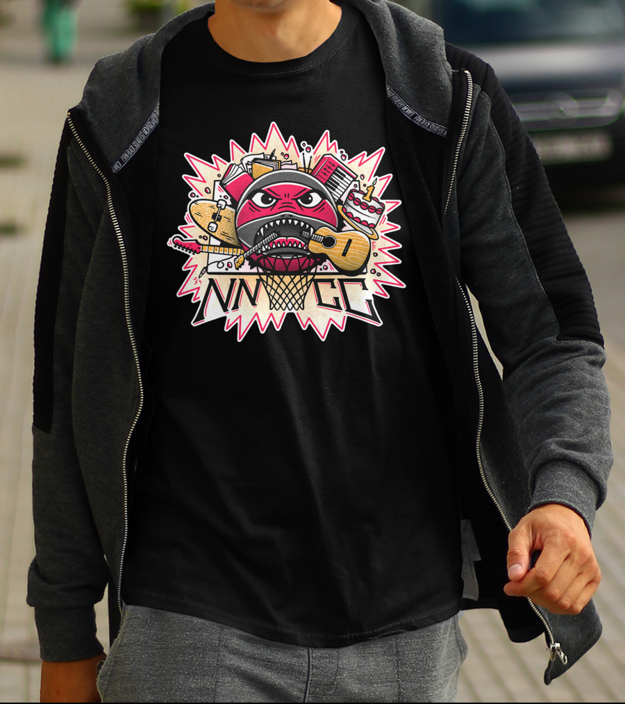 NNNGG Lem Lemm Basketball Guitar Music Elements T-Shirt