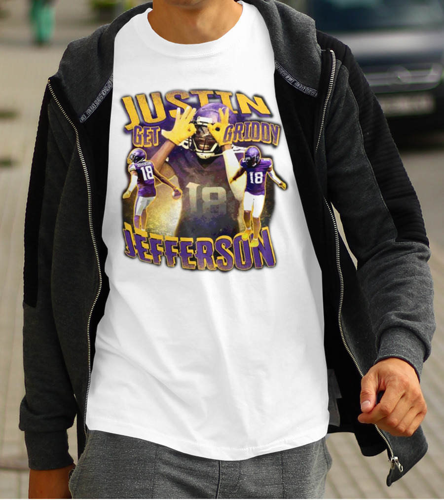 Justin Get Griddy Jefferson 18 T-Shirt