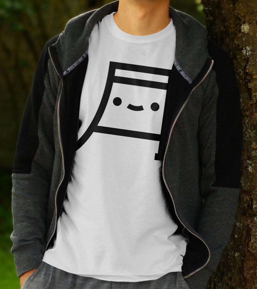 Tsuki Cute Kawaii Moon Face Emoticon Symbol Merch T-Shirt