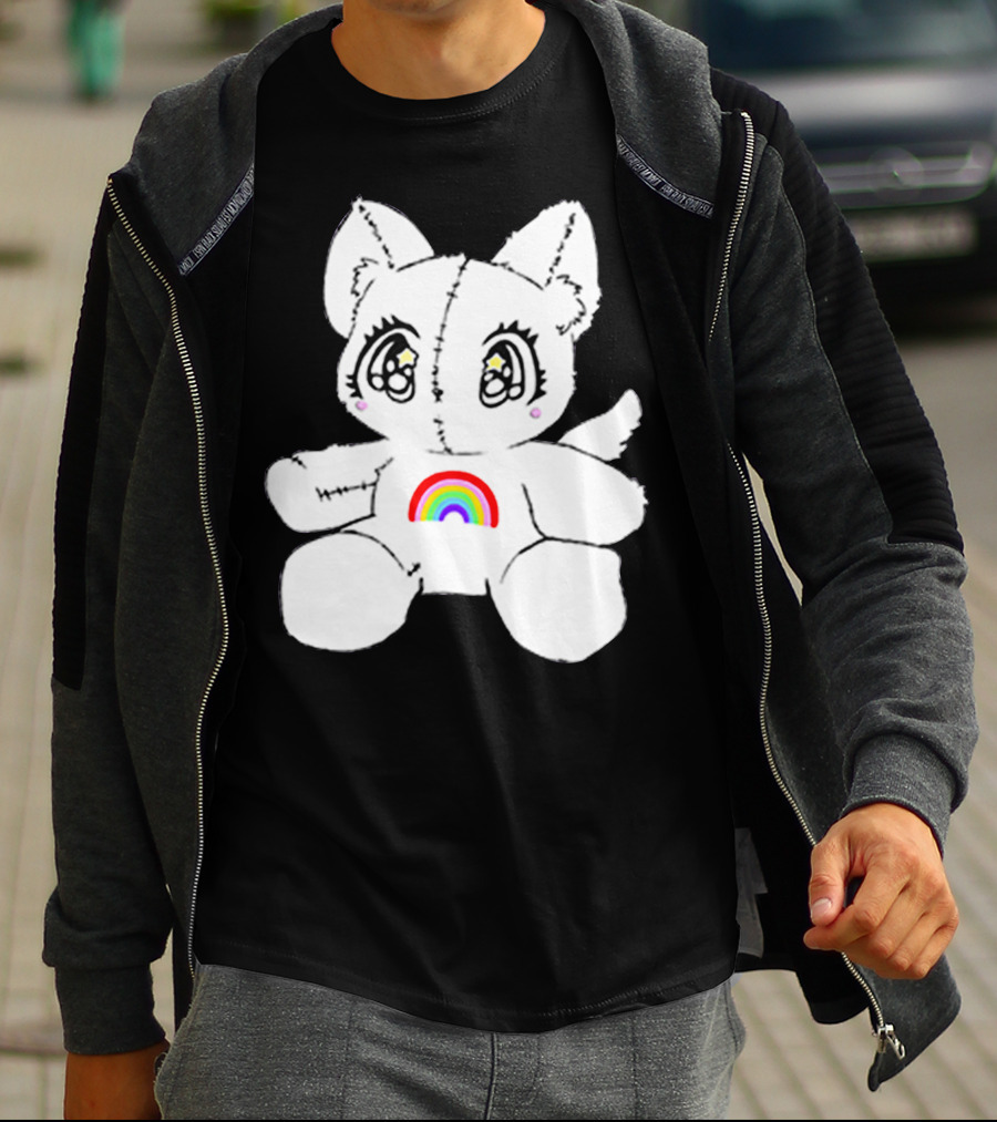 Slayyyter Rainbow Cat Plushie T-Shirt