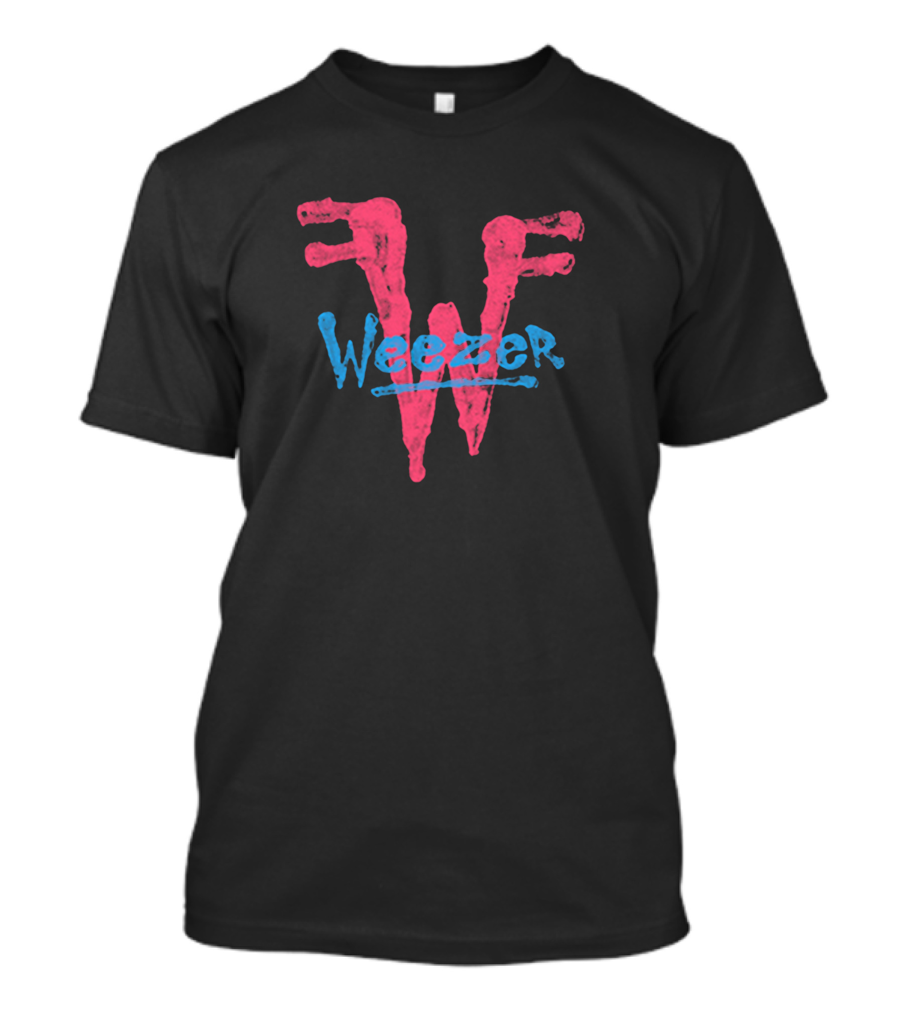 Weezer Vexinghex Bold Pink Blue T-Shirt