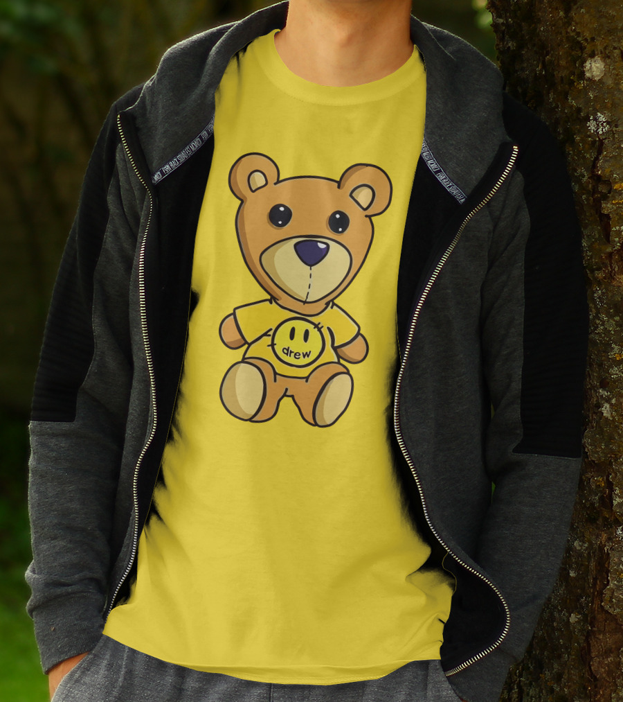 Drew House Teddy Bear Yellow Turtleneck T-Shirt
