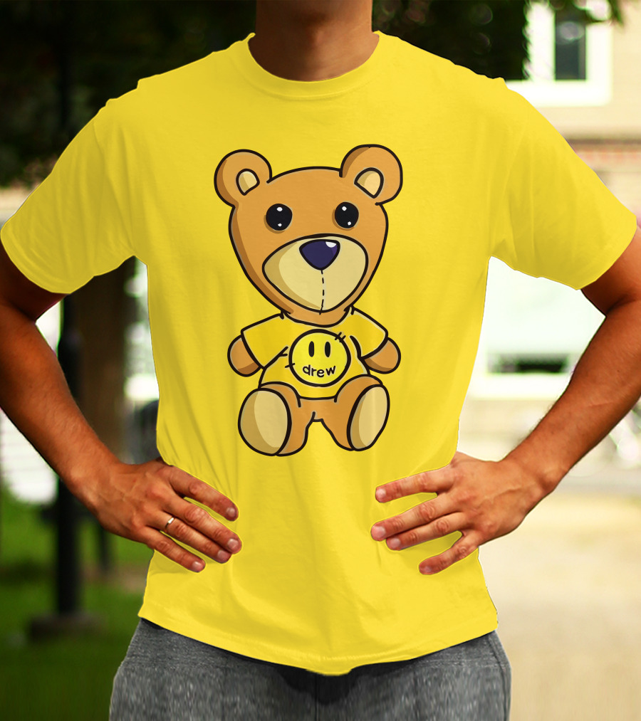 Drew House Teddy Bear Yellow Turtleneck T-Shirt