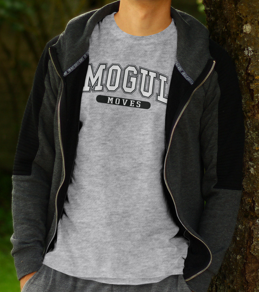 Mogul Moves Athletic Style Lettering T-Shirt
