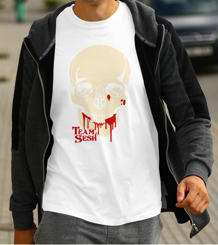 Team Sesh Skull Dripping Blood T-Shirt