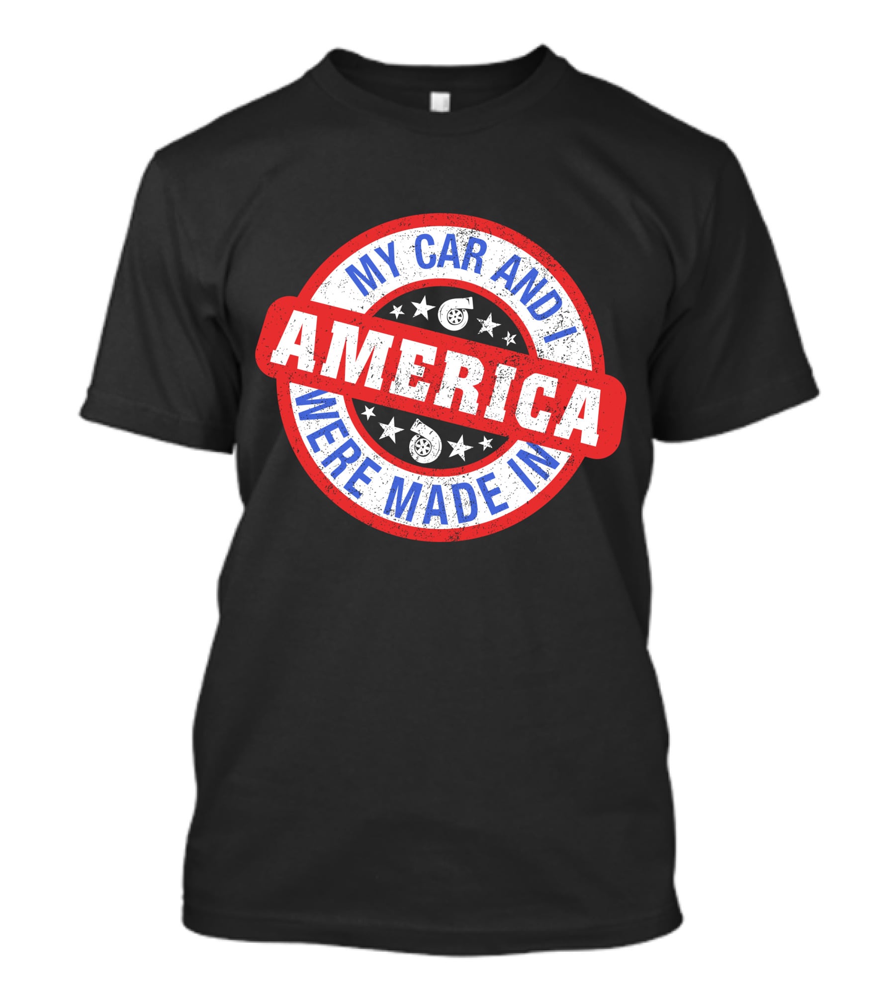 My Car And I Were Made In America Cleetus McFarland Merch T-Shirt