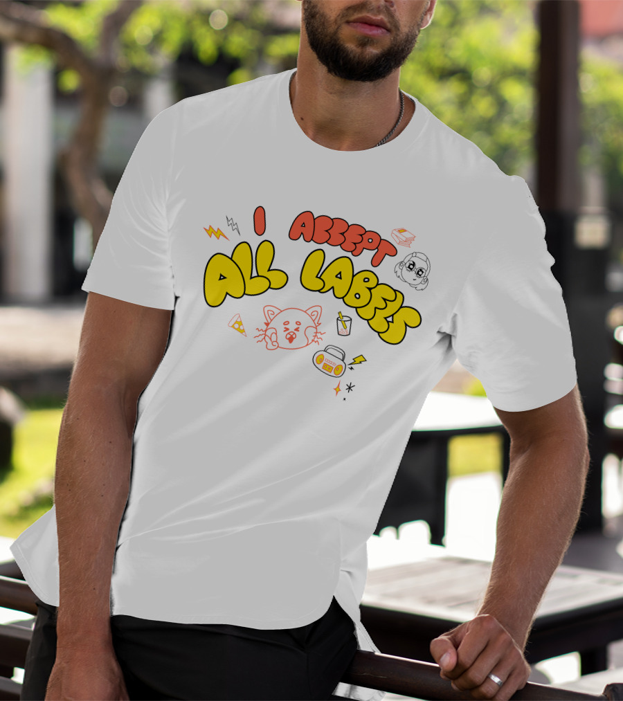 I Accept All Labels Turning Red Merch Pixar T-Shirt