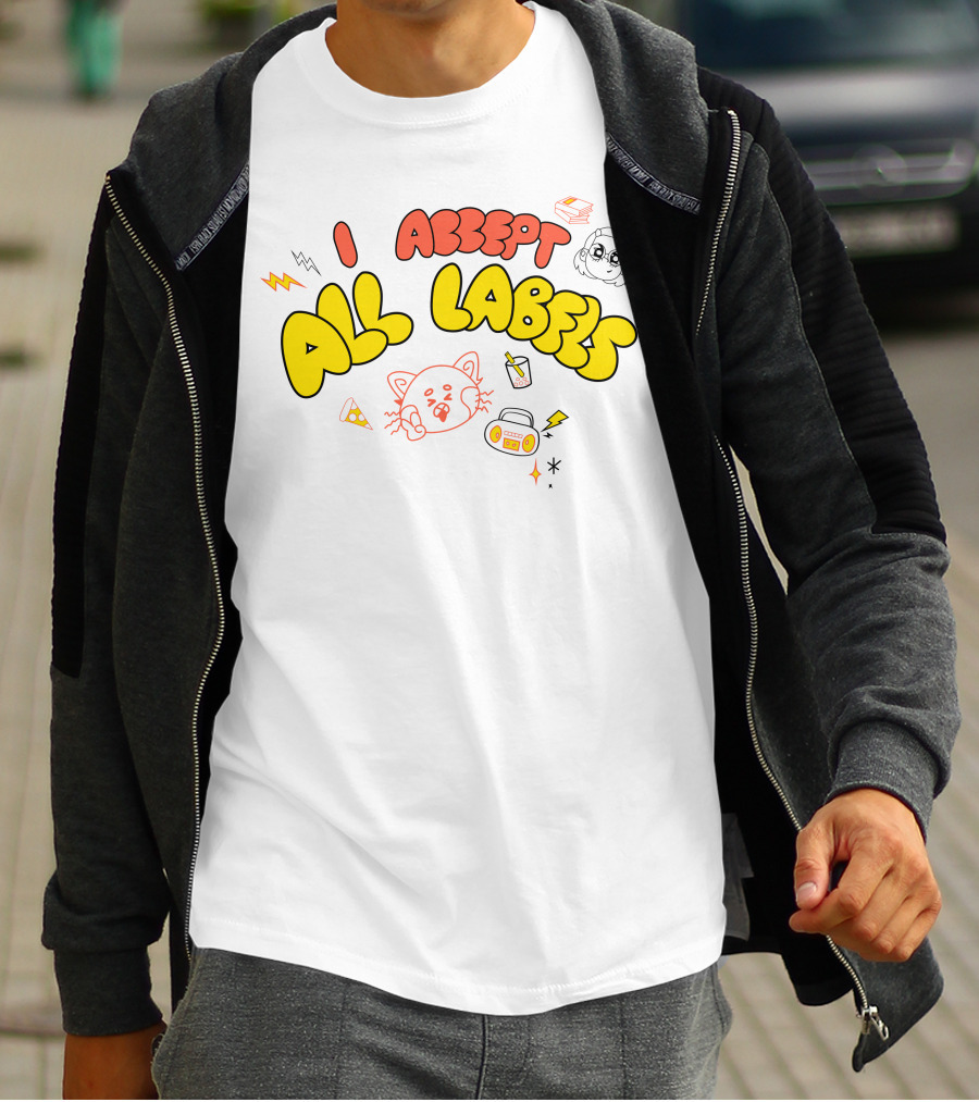 I Accept All Labels Turning Red Merch Pixar T-Shirt