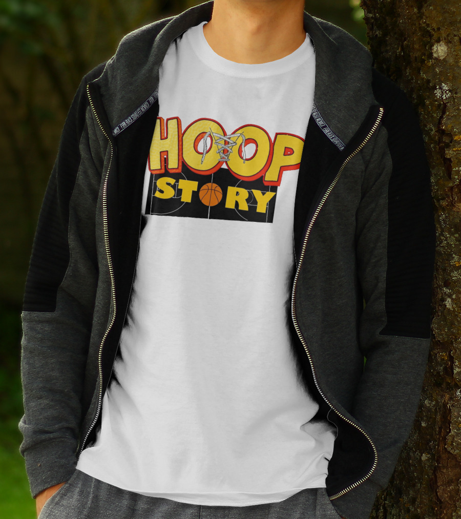 A Hoop Story Basketball Court T-Shirt
