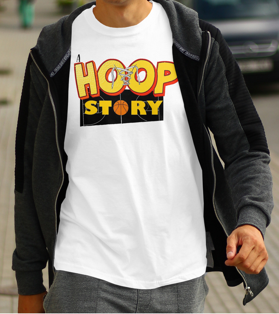 A Hoop Story Basketball Court T-Shirt