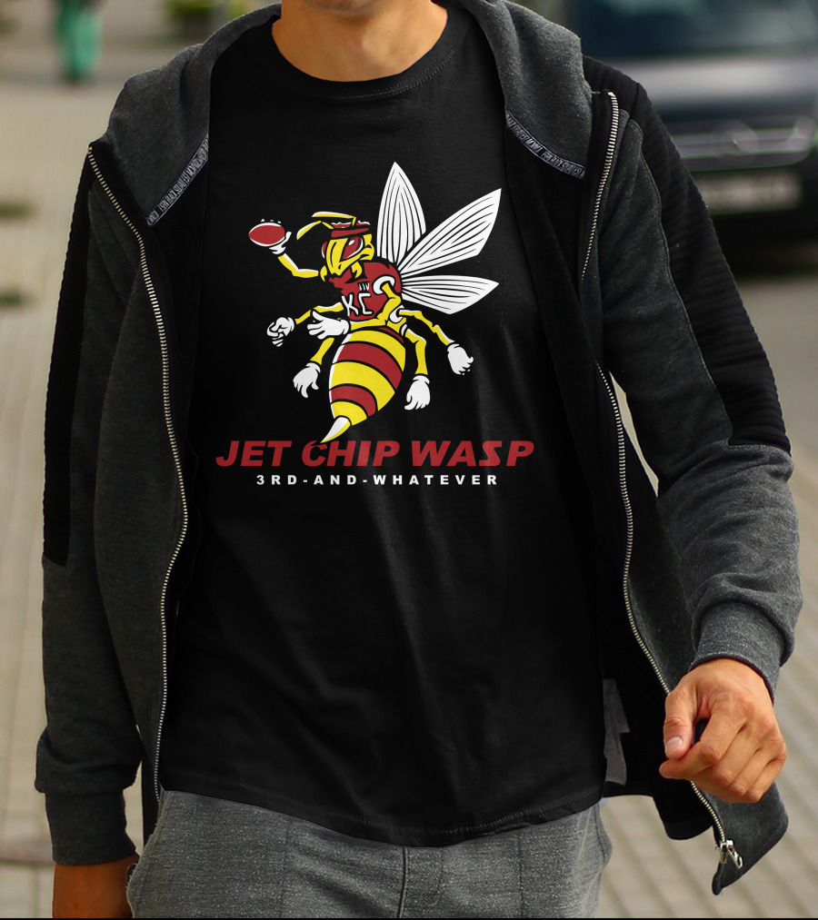 KC Chiefs Jet Chip Wasp 3rd And Whatever T-Shirt