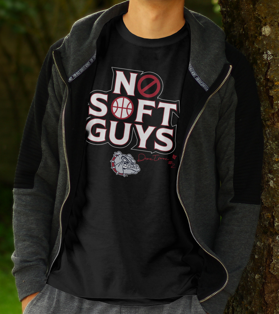 No Soft Guys Drew Timme #2 Bulldog Basketball T-Shirt